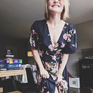 Floral Wrap Dress